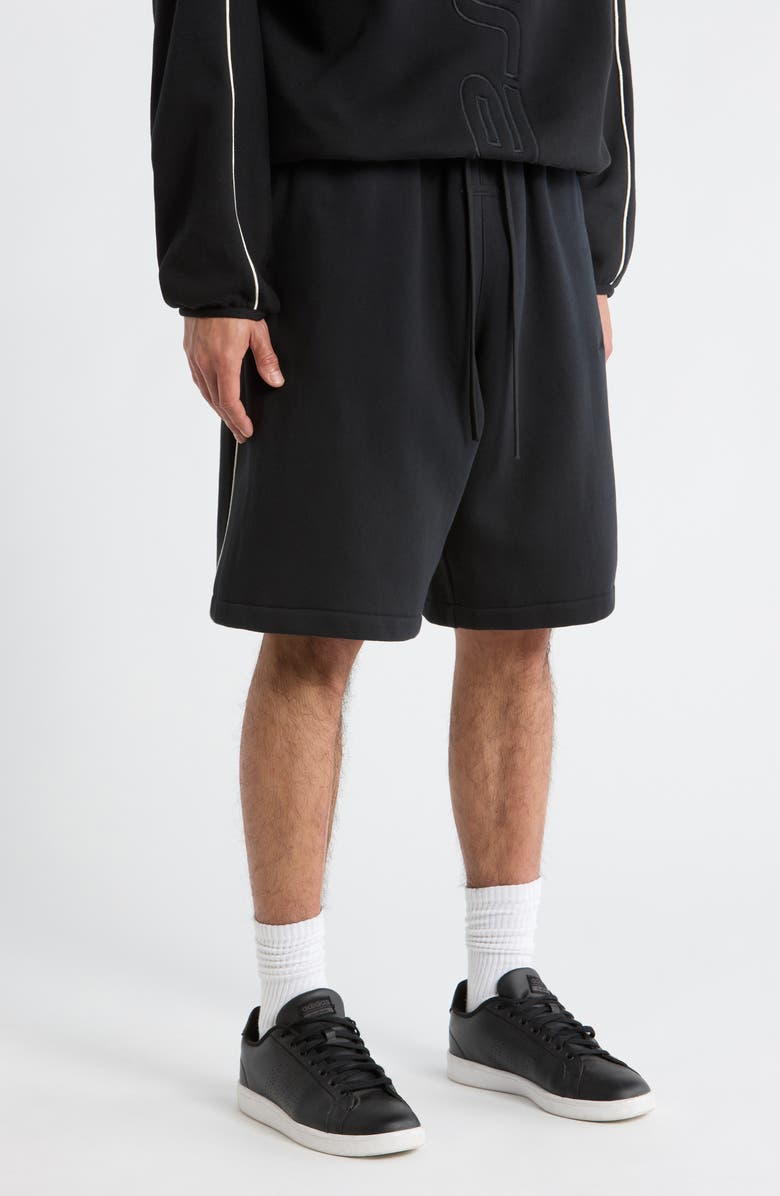 Fear of God Essentials Active Trace Relaxed Shorts, Alternate, color, Vintage Black