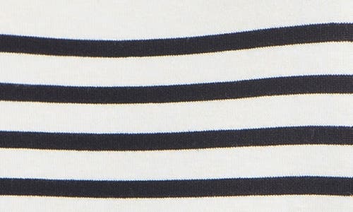 Max Studio Stripe Boatneck T-shirt In Multi