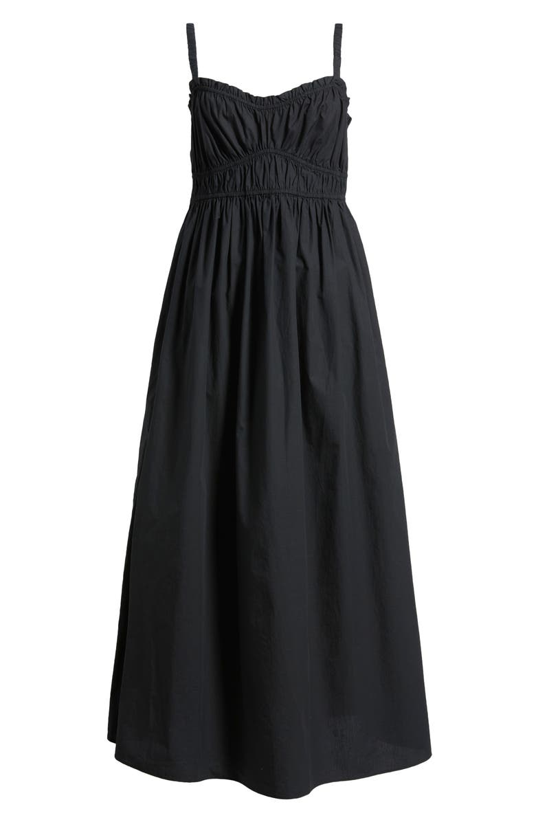 BOSS Orange Dalza Cotton Dress, Alternate, color, Black