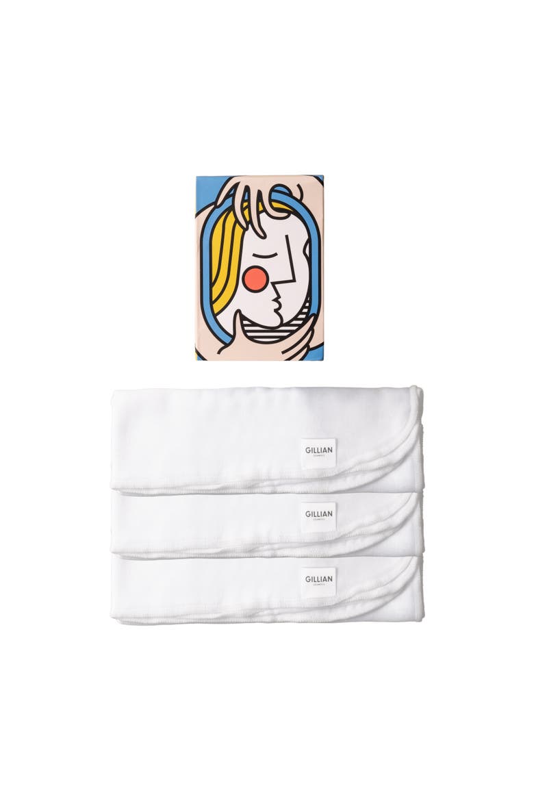 Gillian Muslin Cleansing Cloths - 3-Pack, Main, color, NA