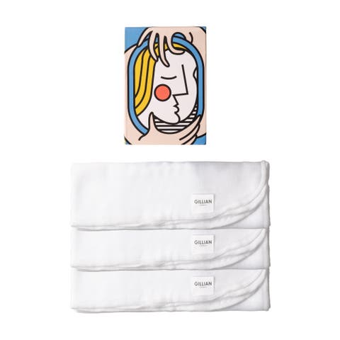 Gillian Muslin Cleansing Cloths - 3-Pack