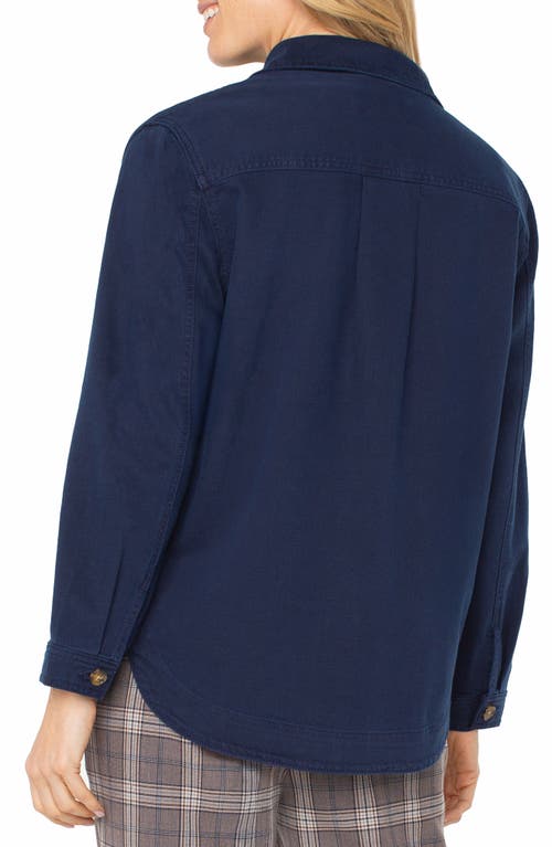 Liverpool Los Angeles Denim Shirt Jacket In Blue
