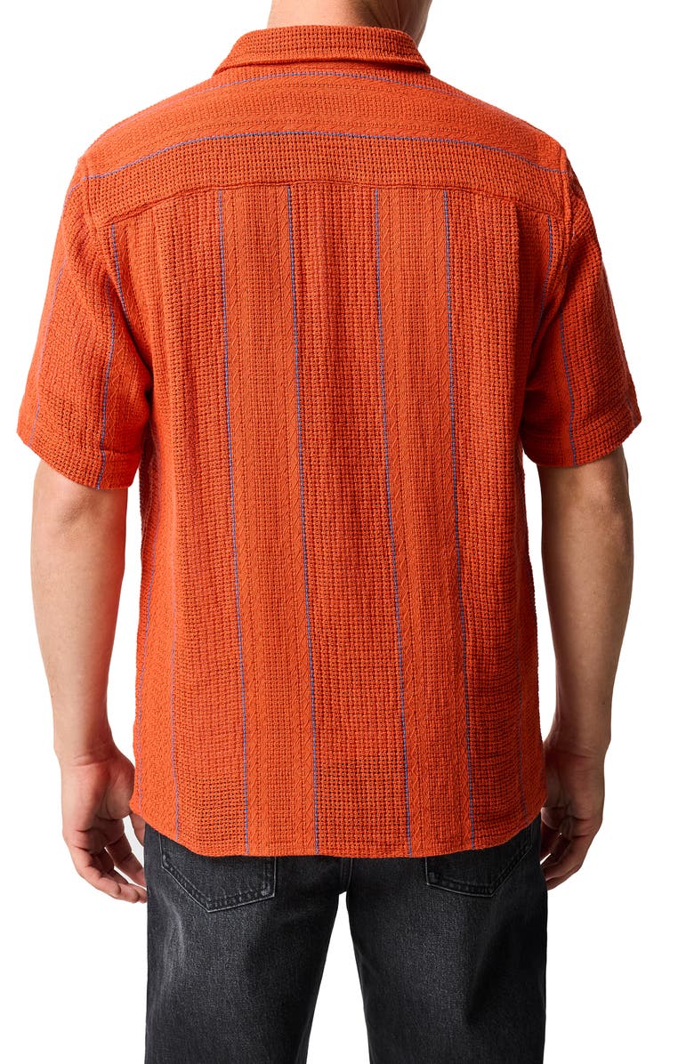 Rodd & Gunn Point Break Short Sleeve Button-Up Shirt, Alternate, color, Tangerine