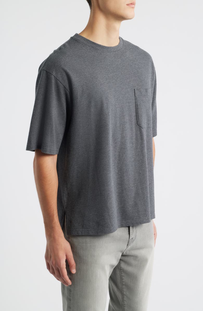 FRAME Relaxed-Fit Cotton T-Shirt, Alternate, color, Grey Melange