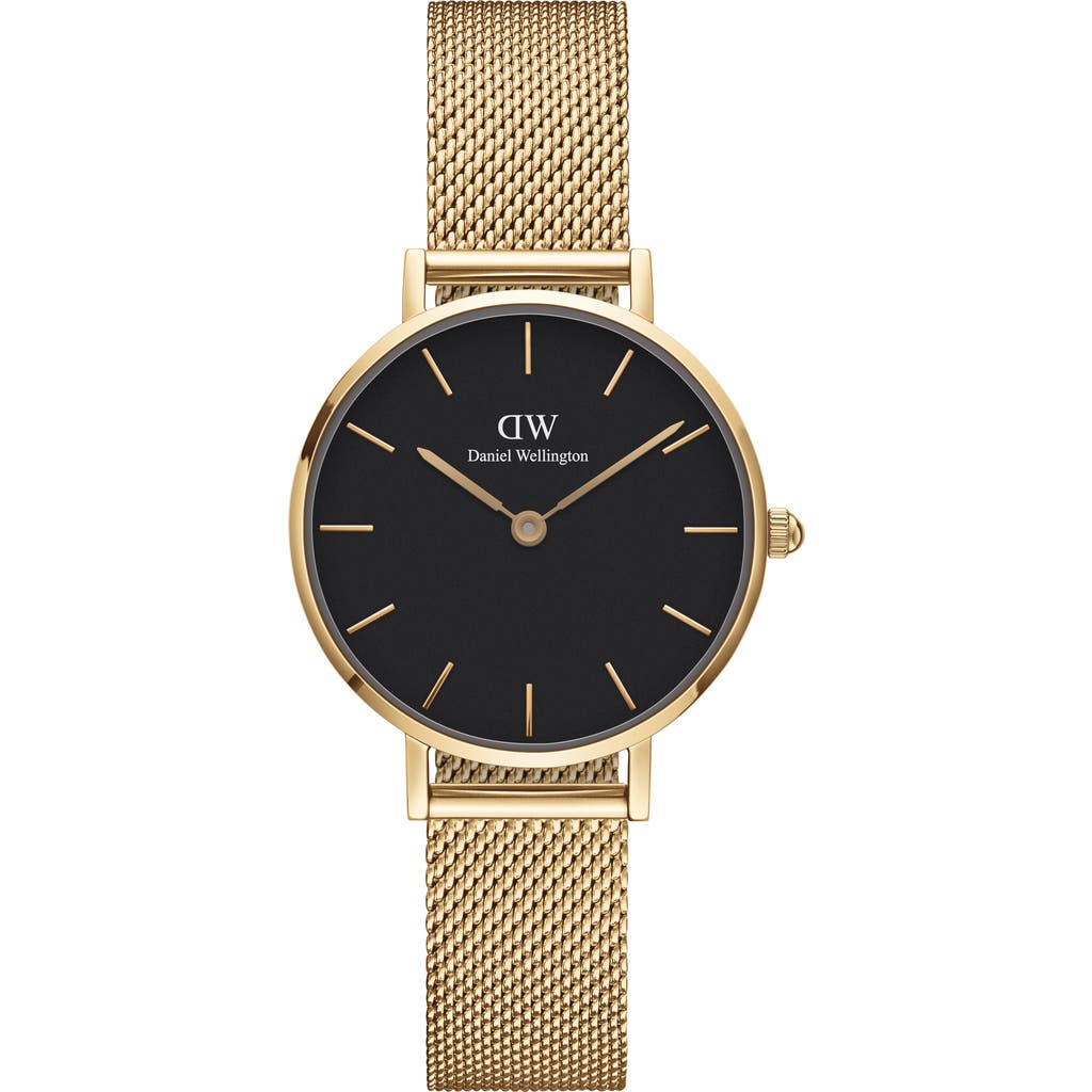 Daniel Wellington Petite Evergold Mesh Strap Watch, 28mm In Multi
