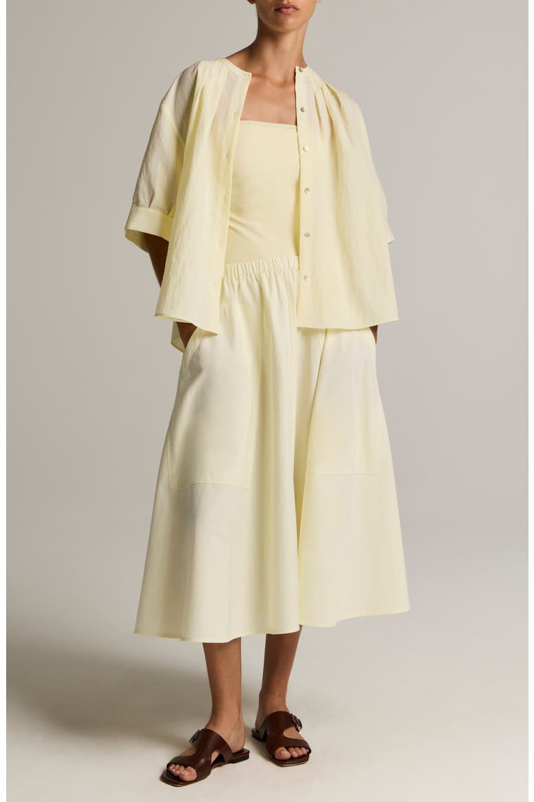 Pleated Top, Alternate, color, SUN PETAL