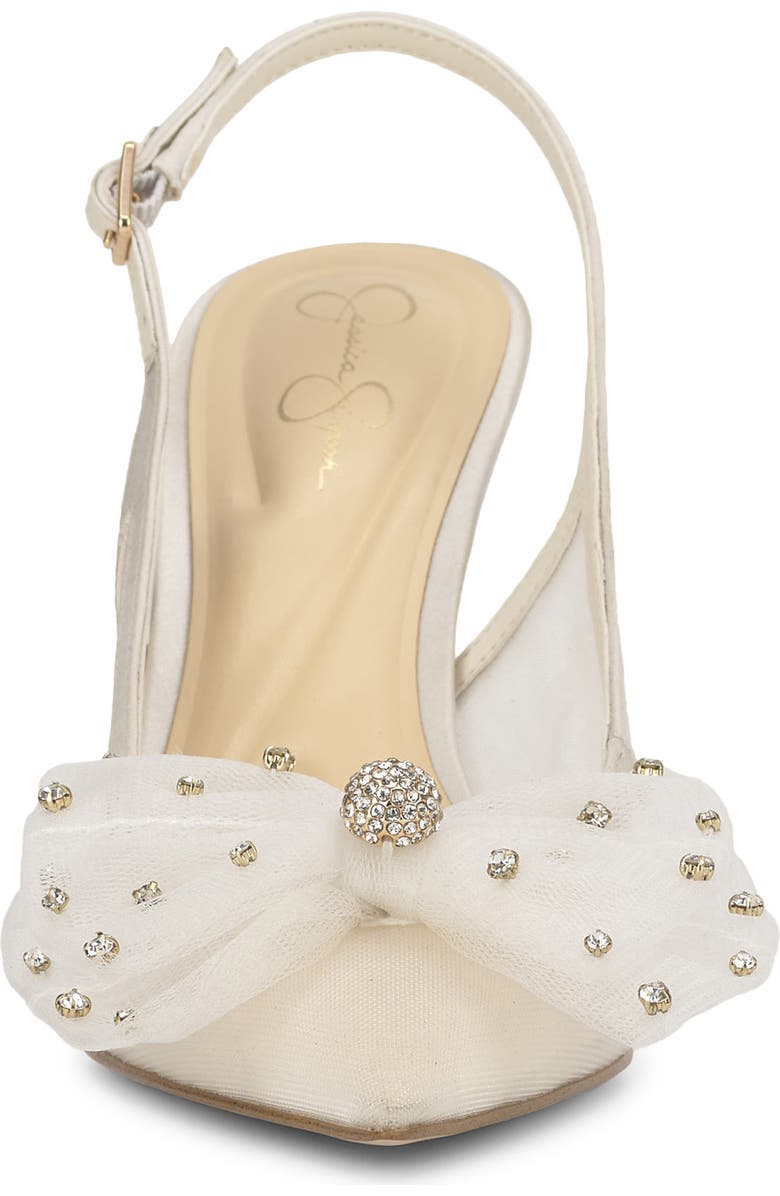 Jessica Simpson Lavilra Slingback Pointed Toe Pump, Alternate, color, Off White