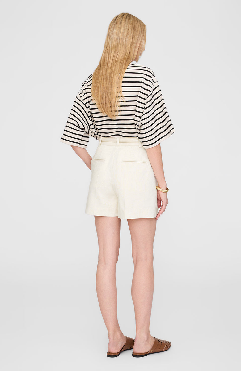 ANINE BING Trent Short, Alternate, color, Cream