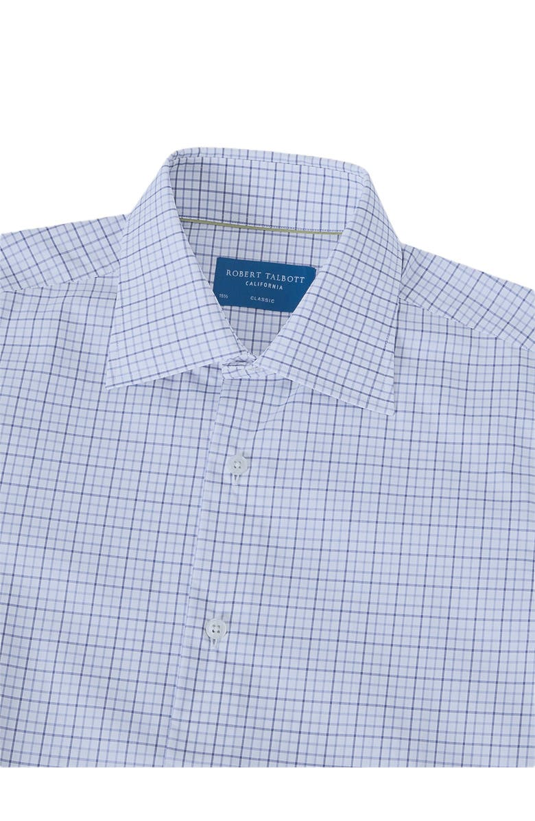 Robert Talbott Madison Check Light Weight Poplin Shirt in Contemporary fit, Alternate, color, Blue Multi