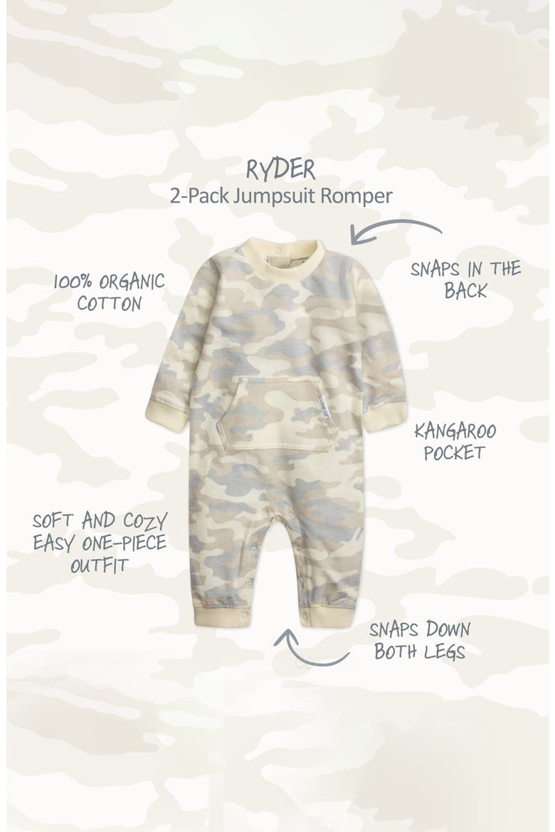 Kids' Ryder Romper, Alternate, color, SEAFOAM CAMO