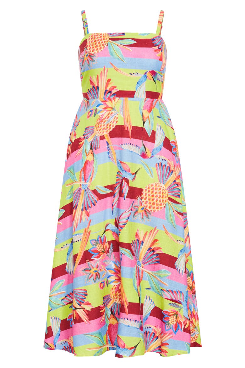 Saraya Maxi Sundress, Alternate, color, COPACABANA