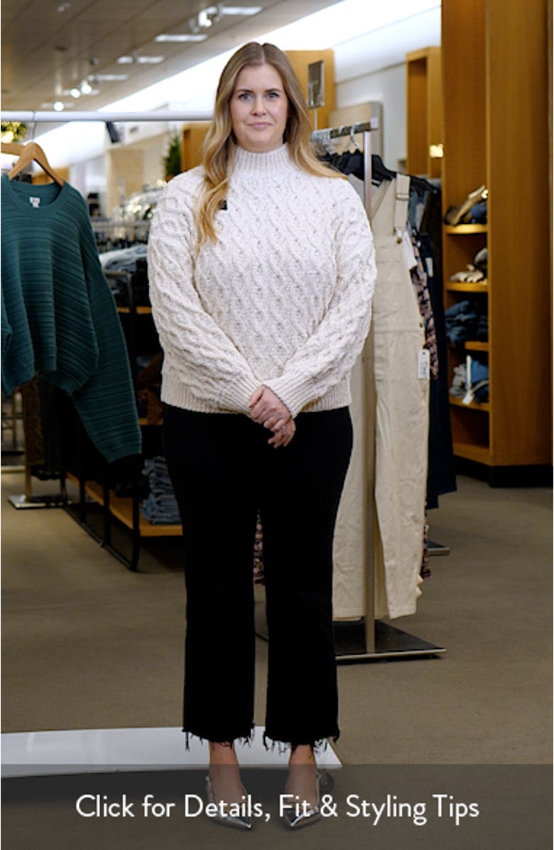 Cable Stitch Chenille Sweater, sales video thumbnail