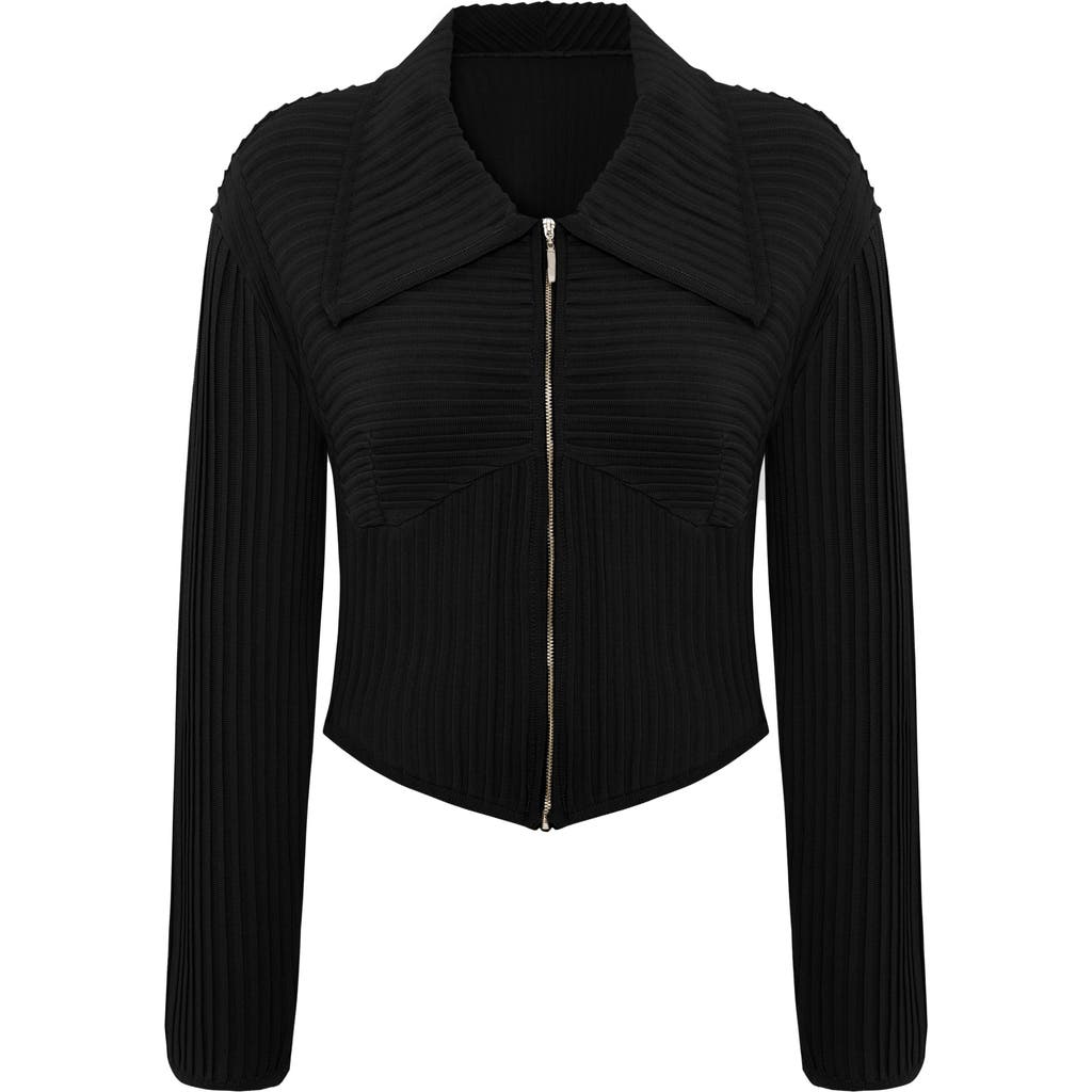 Pcfg Fitted Knit Cardigan In Black