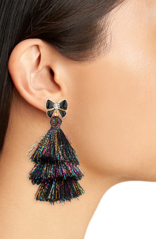Leith Tassel Linear Earrings In Multi