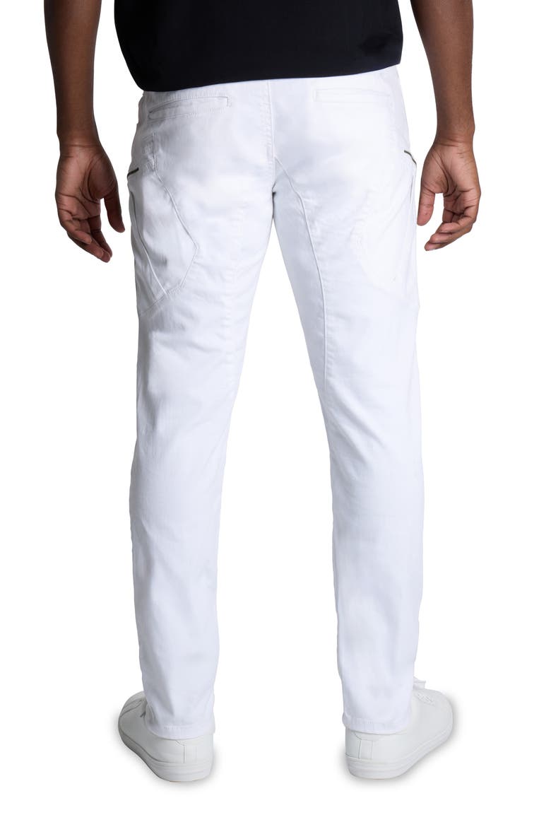 Slim Cargo Pants, Alternate, color, WHITE