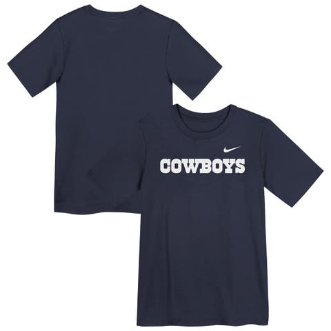 Preschool Nike  Navy Dallas Cowboys Wordmark T-Shirt