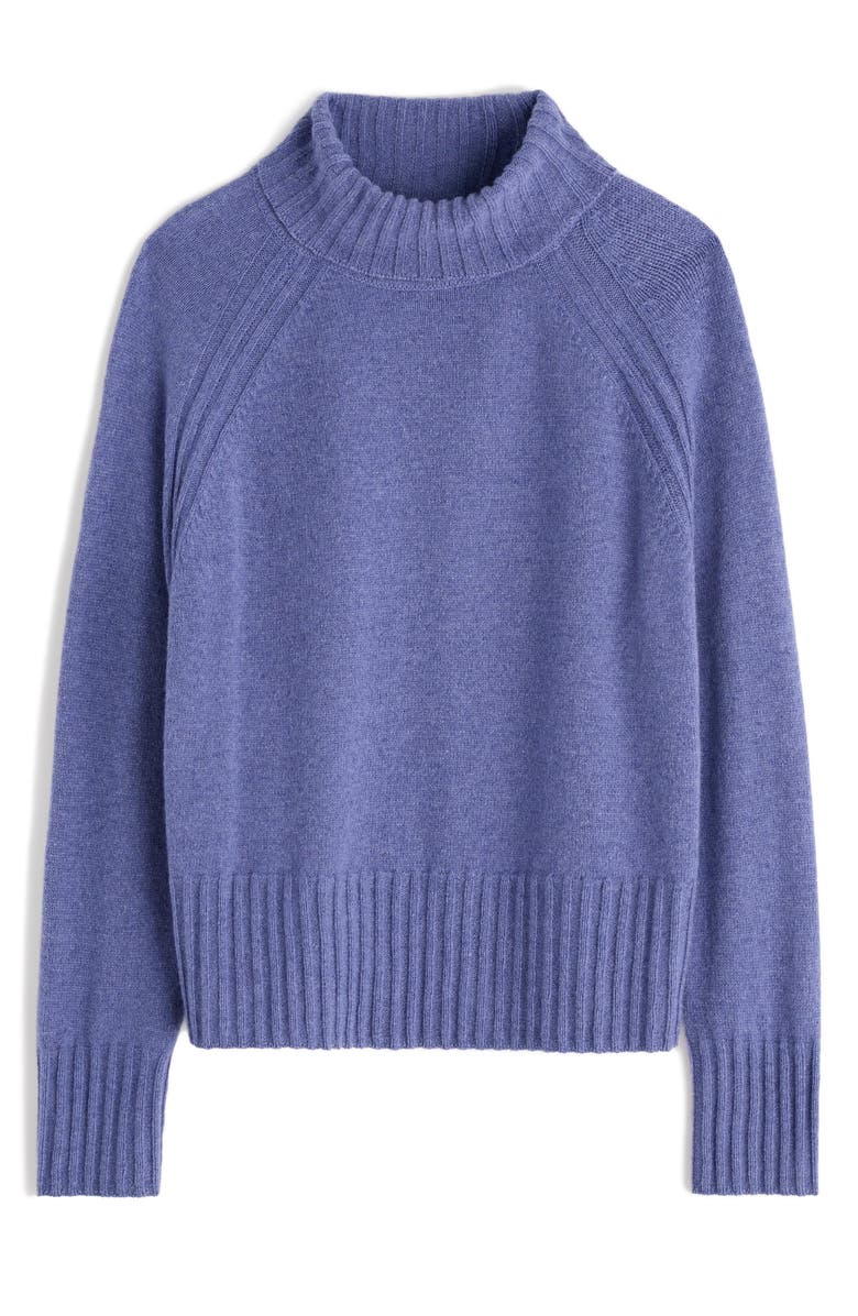 Seasalt Cornwall Basset Cove Merino Wool Blend Turtleneck Sweater, Alternate, color, Knit Melange Bilberry