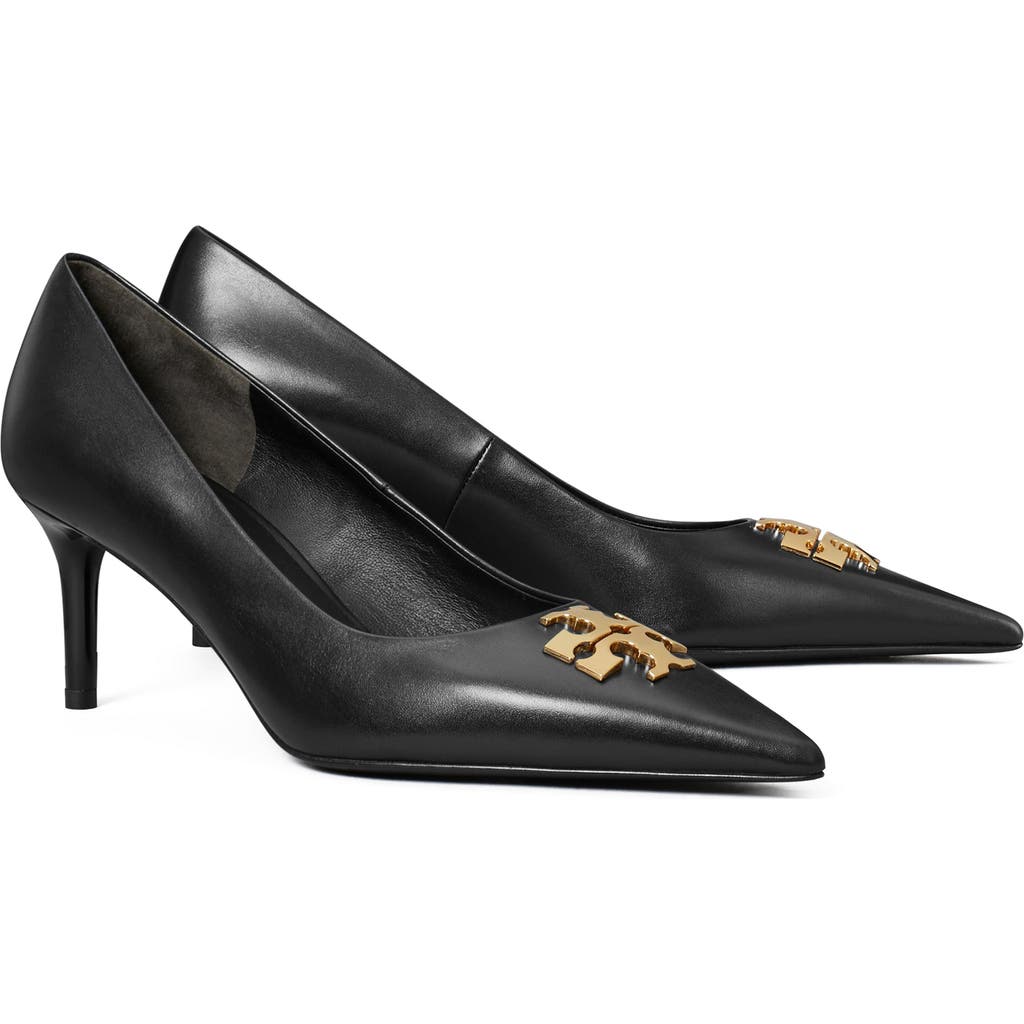 Tory Burch Charlie Pump In Perfect Black/gold