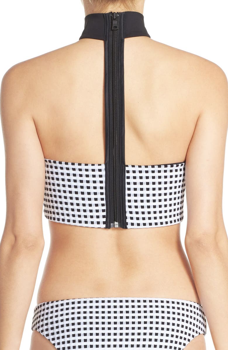 Onia 'Laura' Choker Bandeau Bikini Top, Alternate, color, 