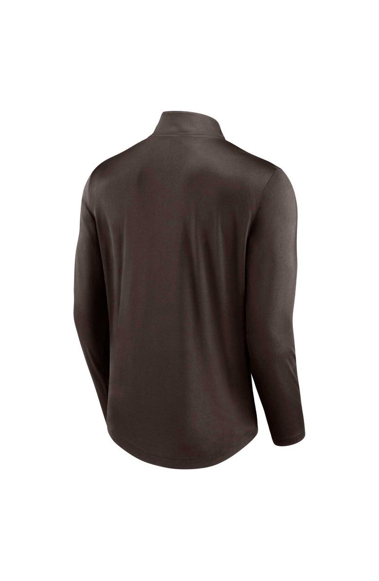 FANATICS Men's Fanatics Branded Brown San Diego Padres Quarterback Quarter-Zip Top, Alternate, color, Brown