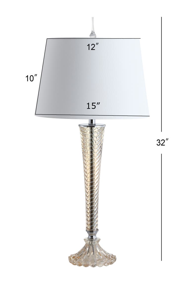 Caterina 32" Glass LED Table Lamp, Champagne, Alternate, color, Champagne