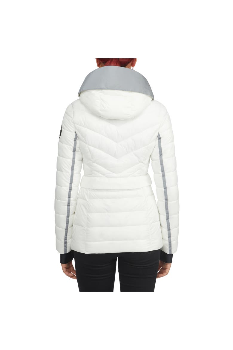 Women's Bailey Packable Lightweight Puffer Thinsulate with Detachable Hood, Alternate, color, White Op