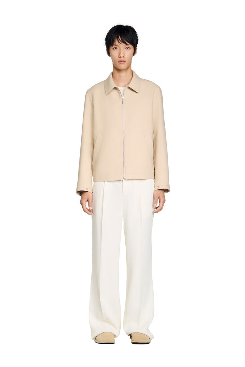 Zip-up jacket, Alternate, color, Beige
