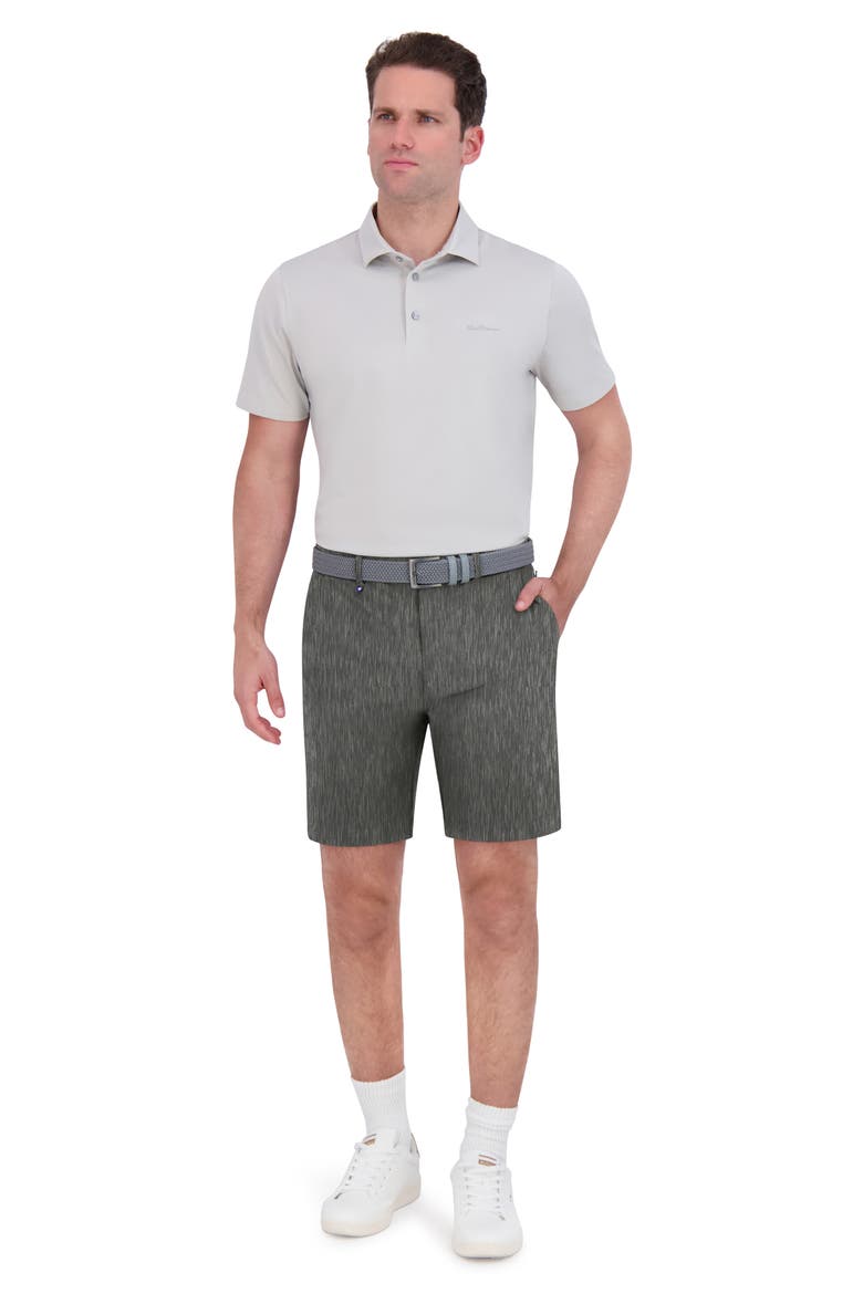 Melange Performance Shorts, Alternate, color, DARK GREY