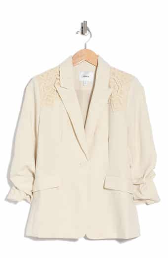 Open Knit Shoulder Blazer