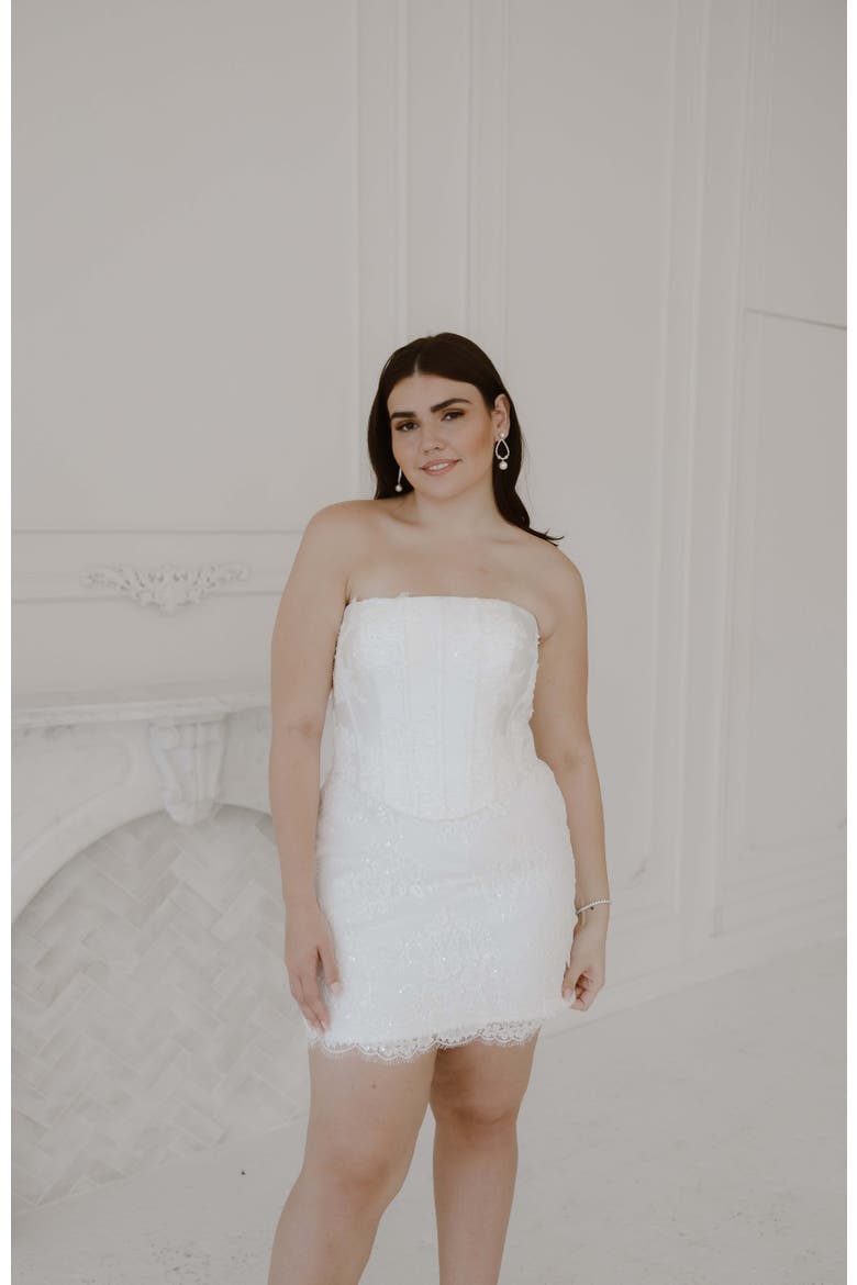 Esme Mini Dress, Alternate, color, Ivory