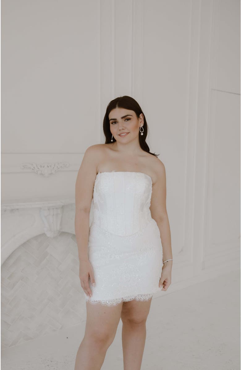 Untamed Petals Esme Mini Dress, Alternate, color, Ivory