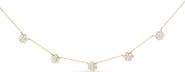 Haus of Brilliance 14K Yellow Gold 2.00 Cttw Diamond Cluster 18" Station Necklace