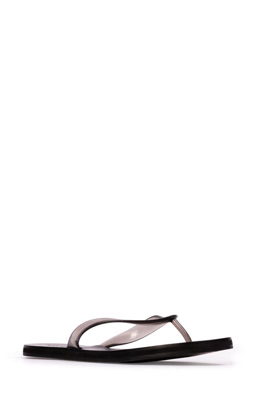 Black Suede Studio Jeli Pvc Flip Flop Sandals In Black Pvc