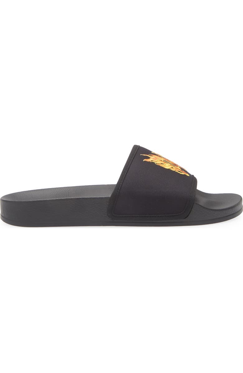Palm Angels Logo Slide Sandal, Alternate, color, Black
