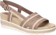 EASY STREET Mel Espadrille Slingback Platform Wedge Sandal