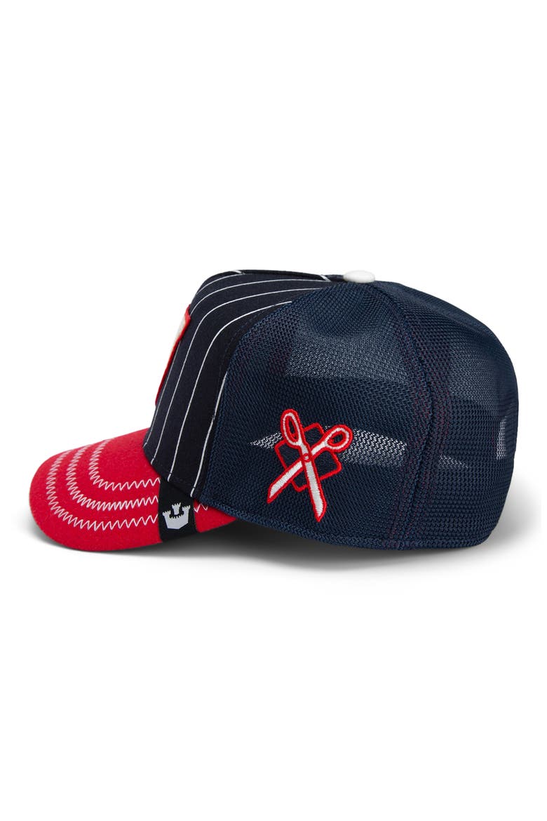 Home Plate Trucker Cap, Alternate, color, NAVY
