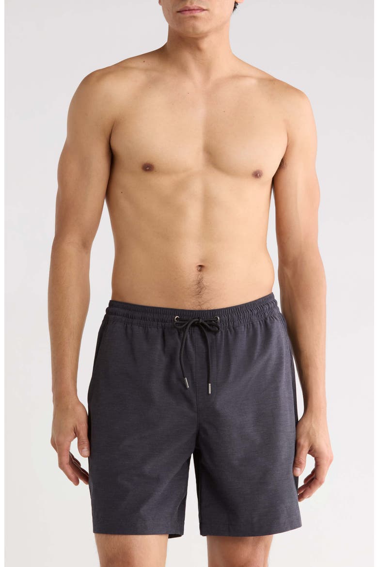 7-Inch Volley Swim Shorts, Main, color, BLACK
