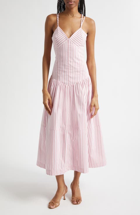 Dagna Strappy Lace Back Sleeveless Maxi Dress