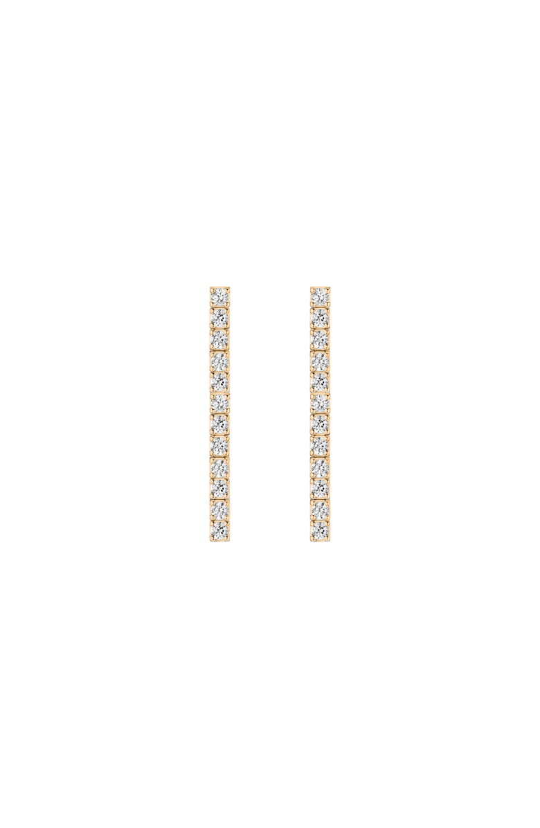 Aurate New York Lab Grown Sapphire Tennis Earrings, Main, color, Yellow Gold Vermeil