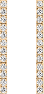 Aurate New York Lab Grown Sapphire Tennis Earrings