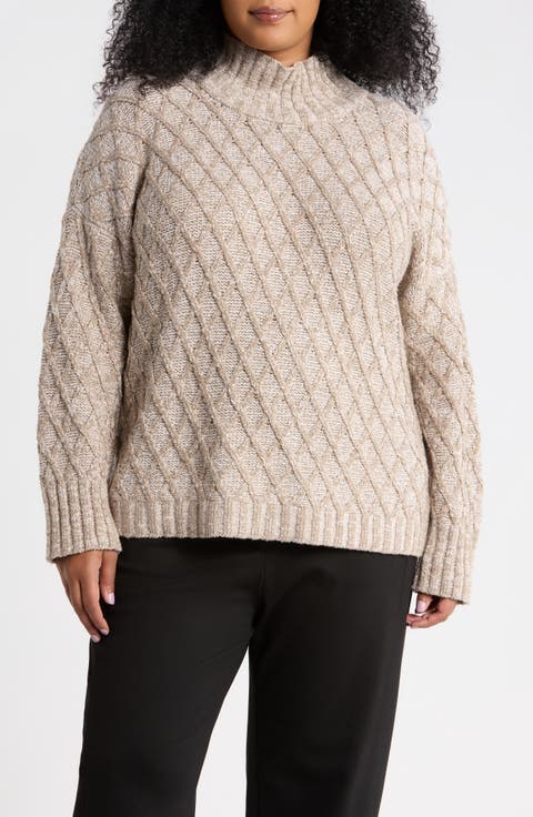 Turtleneck Organic Cotton Blend Sweater