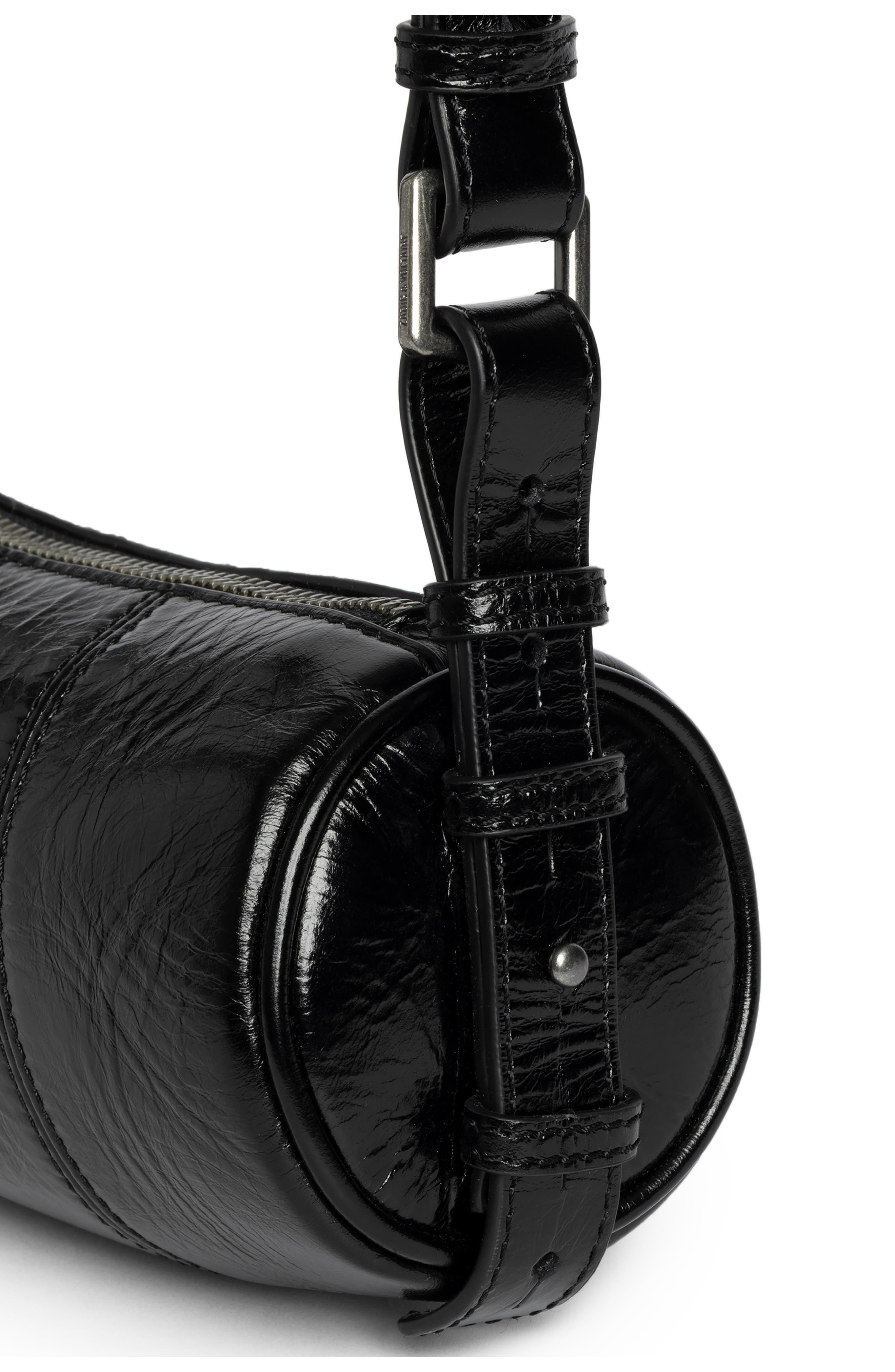 Zadig & Voltaire Le Roudoudou Patent Leather Shoulder Bag, Alternate, color, 