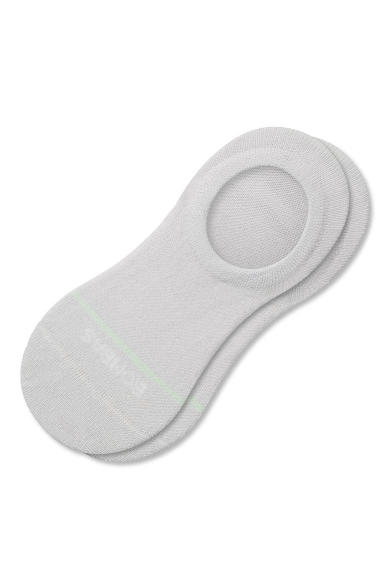 Solid Lightweight Merino Wool Blend No-Show Socks, Main, color, VAPOR GREY