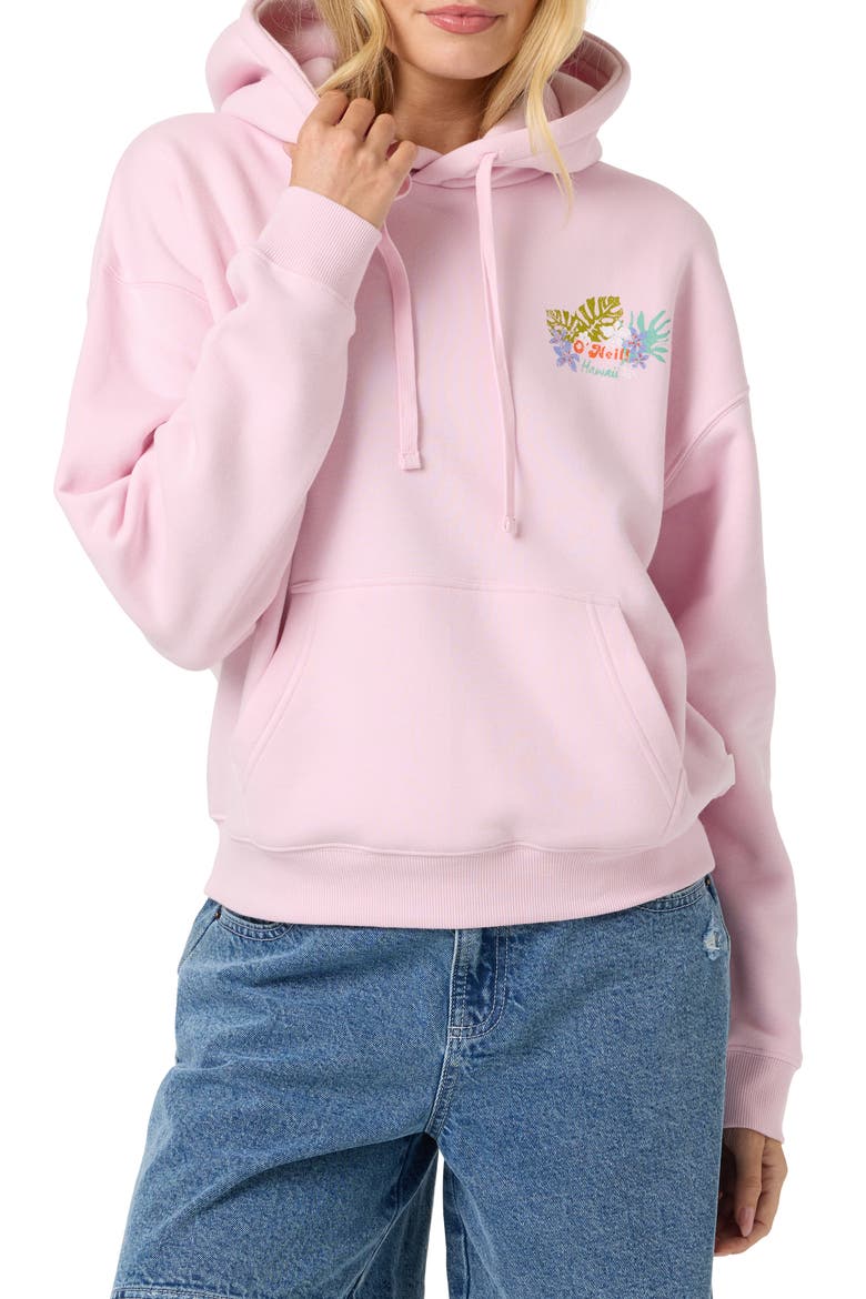 Botany Hawaii Graphic Hoodie, Main, color, PINK