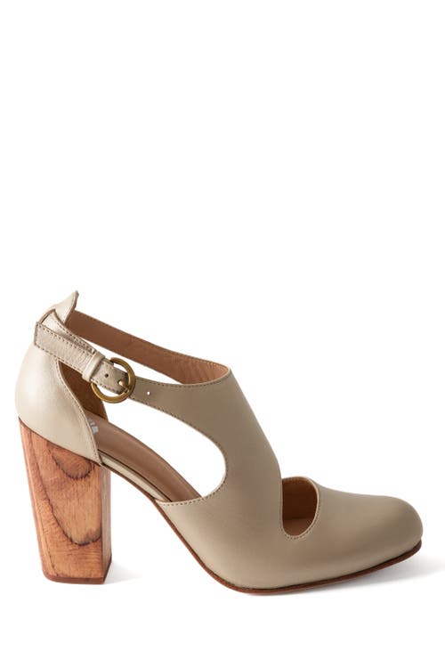 Fortress Luna Naya Asymmetric Cutout Pump In Champagne