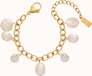 Joiana Jewelry Harbour Strand Chunky Pearl Anklet Bracelet