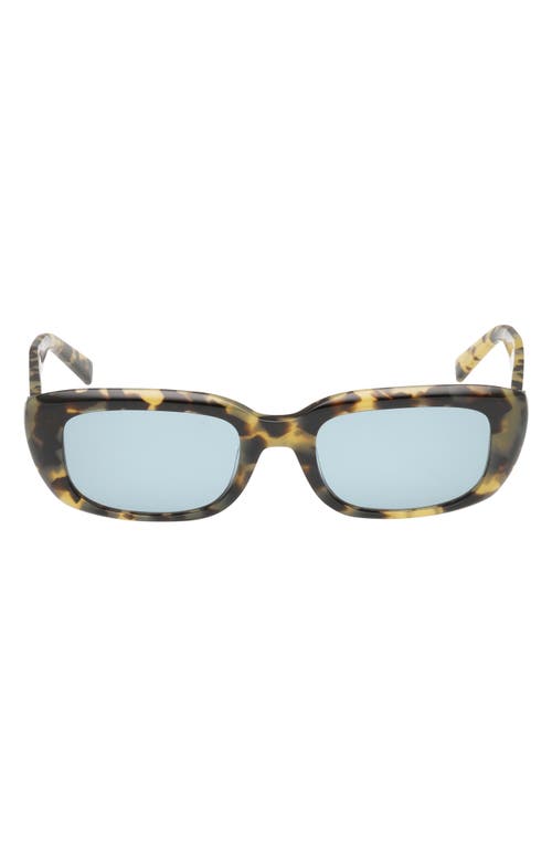 Abercrombie & Fitch 52mm Rectangular Sunglasses In Blue
