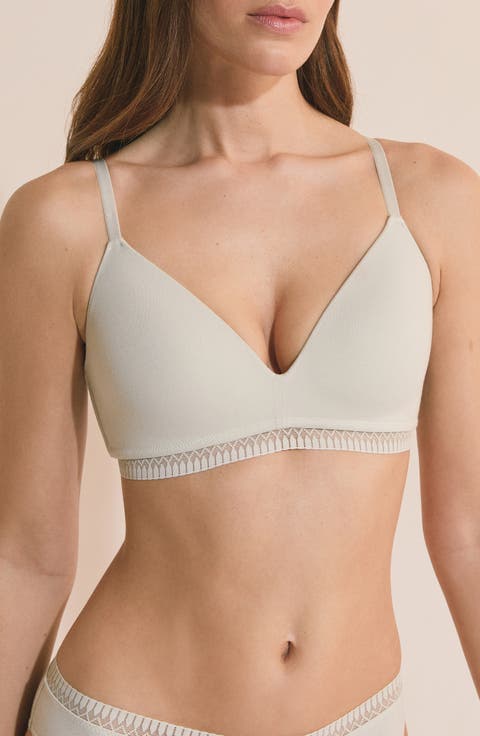 Happily Wireless Stretch Cotton Triangle Bra