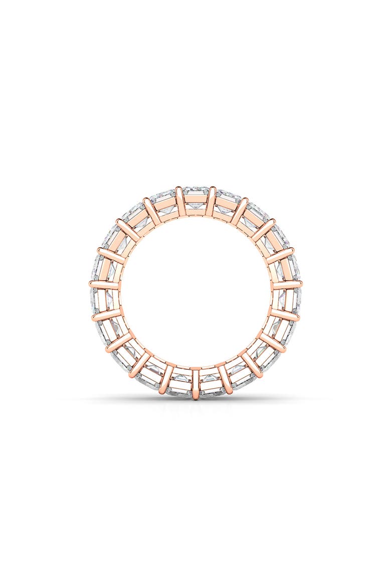 Emerald Cut Lab Created Diamond 18K Gold Eternity Band, Alternate, color, ROSE GOLD