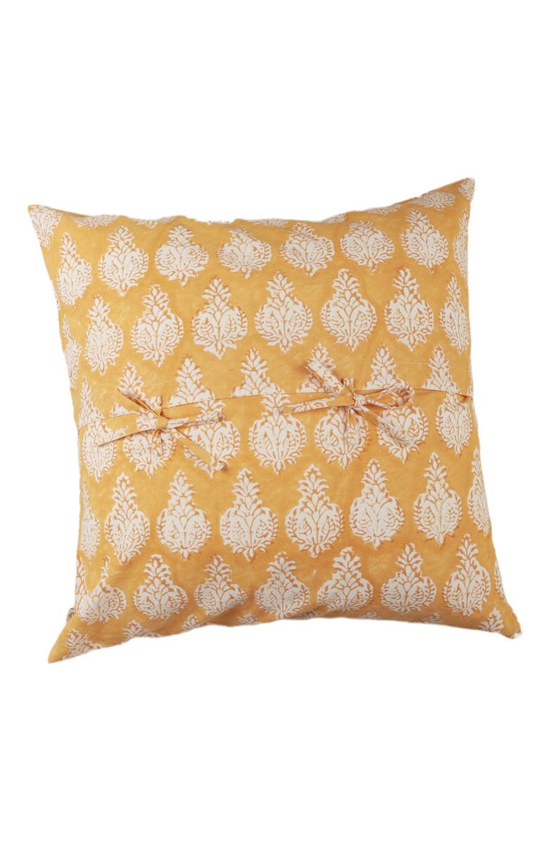 Ninéh Golden Sunrise Hand Block Print Pillow - Cover, Alternate, color, 